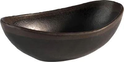 Produktbild von APS 84731 Schale MARONE, 16,5 x 10 cm, Höhe 5,5 cm, Melamin, schwarz mit braunem Rand