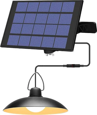 CLV Solar-Hängelampe Für Außenbereich – 5000 MAh Akku, 6 Modi, 3 Farbtemperaturen, Mit Fernbedienung & Bewegungsmelder