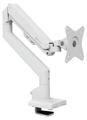 Image de Arozzi Alzare Neo Bras pour Écran - Vérin à Gaz - Gestion des Câbles - Max 9 kg - Blanc