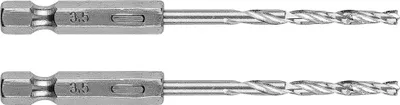 Productafbeelding van Metaalboormachinebit, HEX, 3,5 mm, 2 stuks, GRAPHITE