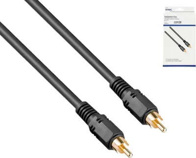 Produktbild von DINIC MM-CC-5-KB, RCA, Stecker, RCA, Stecker, 5 m, Schwarz