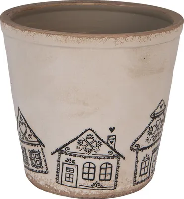 Zdjęcie produktu dla Clayre & Eef 6CE2123XL Doniczka dekoracyjna Ø 21x20 cm