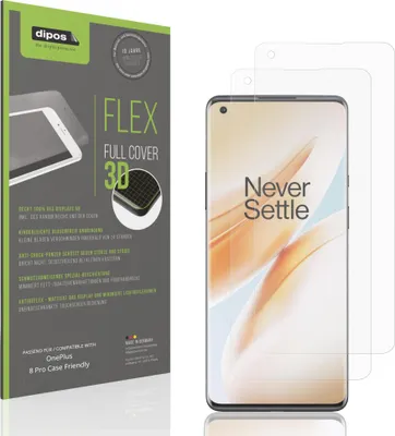 Immagine prodotto di 2x Pellicola protettiva opaca per OnePlus 8 Pro Case Friendly Protezione Antiurto Anti-Shock