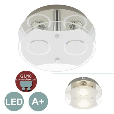 Produktbild von * Deckenleuchte Briloner "ORNA" chrom Deckenlampe LED 6W