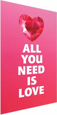 Produktbild von Posterpapier Poster - Spectacular Heart 40x60 cm Text m-A-0901-ao-a