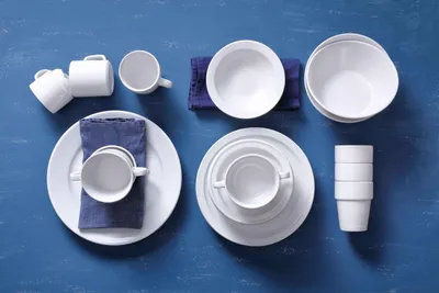 Produktbild von 12 x Mammoet Neo Budgetline Tasse Porzellan weiß 25 cl