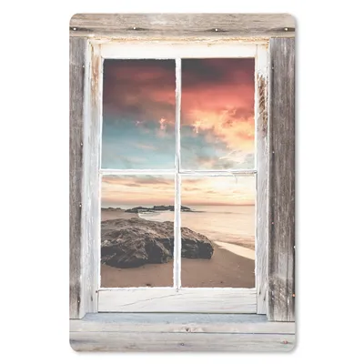 Produktbild von MuchoWow® Mauspad Mousepad Durchblick - Holz - Strand 18x27 cm - Mousepads - Maus Mat - Pad - Mausunterlage