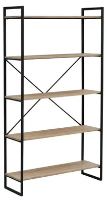 Immagine prodotto di Libreria Moderna 5 Ripiani Mobile Scaffale Soggiorno Legno 100x33x179 cm