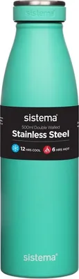 Obrázok produktu pre Sistema® Hydrate™ Termofľaša Stainless Steel 500 ml, mätová
