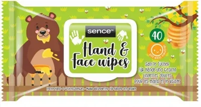 Zdjęcie produktu dla Sence, Hands&Face, Chusteczki dla dzieci, 40 sztuk (PRODUKT Z NIEMIEC)