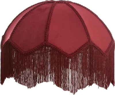 Obrázok produktu pre Light & Living - tienidlo - Malacia - červená - raffia zamat - Ø 35cm - E27 - 3906817