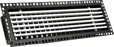 Produktbild von Koolair - Rahmenloses Lüftungsgitter - Weiß/Schwarz - 100x50mm