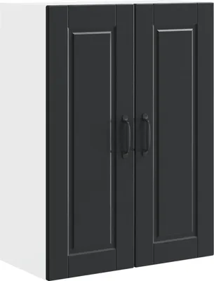 Obrázek produktu pro Nástěnná skříňka PORTO Černá 60 x 31 x 80 cm kompozitní dřevo