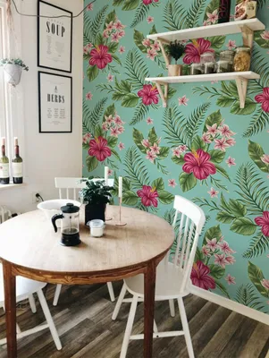 Produktbild von Coloray Fototapete 208x146 cm Latextapete Magicstick - Hibiscus floral.
