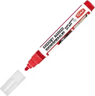 Produktbild von Toma 296 Roter trocken abwischbarer Kreidemarker 29621