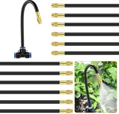 Produktbild von Bewässerungssprühdüse, 12 8 teiligmm Bewässerungsstecker, Nebeldüsenringverstellung 20.5 cm, Sprühnebel Terrasse für Bewässerung, Gewächshaus, Rasen