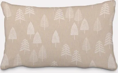 Produktbild von SCHÖNER LEBEN. Kissenhülle Bäume abstrakt natur weiß Größe 40x60cm (HxB) 40x60cm (HxB) Größe