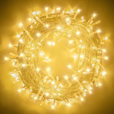 LED-Lichterkette 100 m, 500 LEDs, warmweiß, IP44, 8 Modi