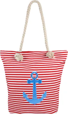 Produktbild von Strandtasche ANCHOR, rot-weiß