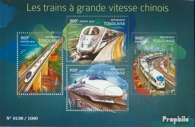 Produktbild von Briefmarken Togo 2015 Mi 6897-6900 Kleinbogen (kompl. Ausgabe) postfrisch Chinesische Züge