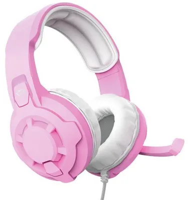 Obrázek produktu pro Trust GXT 411P Radius, Kabel, Hraní, 309 g, Sluchátka s mikrofonem, Růžová, Bílá