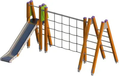 Produktbild von Erlebnisspielplatz Waldspielplatz Klettergerüst Spielbereich Bewegungsfläche