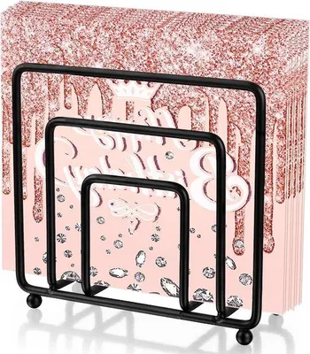 Produktbild von Metallene Serviettenhalter Schwarz - Freistehende Serviettenhalter für Restaurants, Cafes und Hotels - Ideal für Küchen und Gastronomie