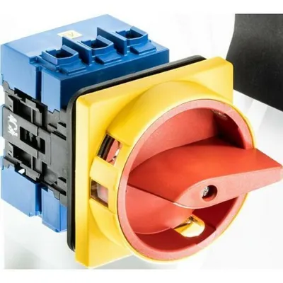 Produktbild von Kraus & Naimer Not-Aus-Schalter, 3-polig, 4-Loch Frontbef., 64x64, Ith=63 A, P=22 kW (AC23B, 400V AC), 25 mm², 1 Stk.