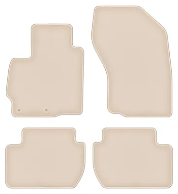 Produktbild von DURBAN Beige Velours-Fußmatten-Set für Peugeot 4007 Crossover (2007-2012)