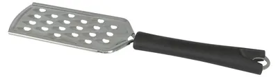 Reibe aus Edelstahl, handbetrieben, 26 cm, für Obst, Gemüse, Käse