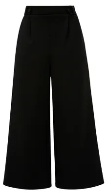 Produktbild von s.Oliver Lässige Interlockjersey Culotte Hose mit hohem Bund und weitem Bein