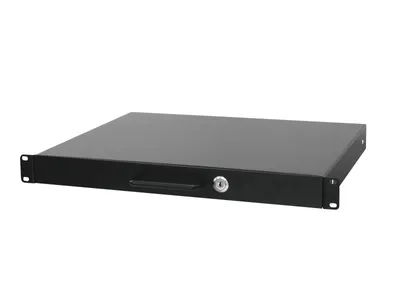 Produktbild von OMNITRONIC Rackschublade mit Schloss 1HE