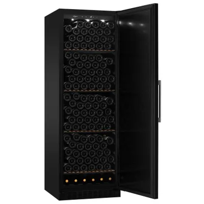 Produktbild von Weinklimaschrank - WineStore 226 Solid Black  | Kapazität 226 Flaschen | Einbaufähig | Solide Tür | Kohlefilter | Wintersicherheitssystem