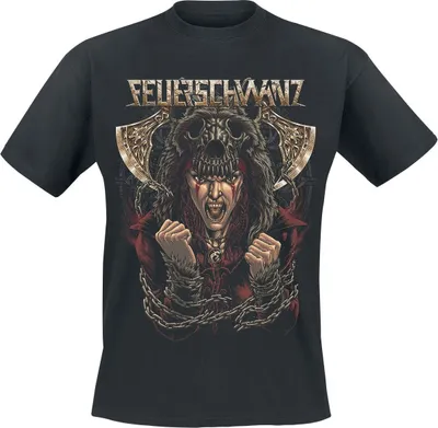 Produktbild von Feuerschwanz T-Shirt Herren Bastard von Asgard schwarz L