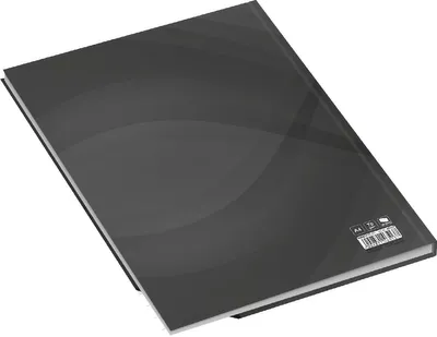 Produktbild von Notizbuch A4 notes carbon black liniert 96 Blatt Packung mit 4 Stück