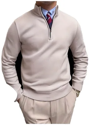 Productafbeelding van Currero Quarter Zip Heren Beige M