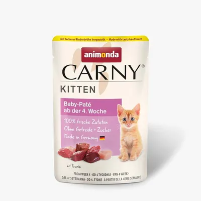 Produktbild von animonda Carny Katzen Nassfutter Kitten Baby-Paté (12 x 85g), Kitten getreidefre