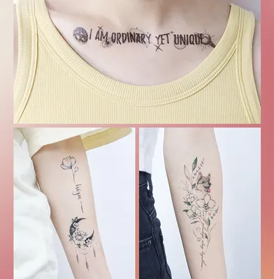 Produktbild von INF 10-Blatt-Packung temporäre Tattoos model 2