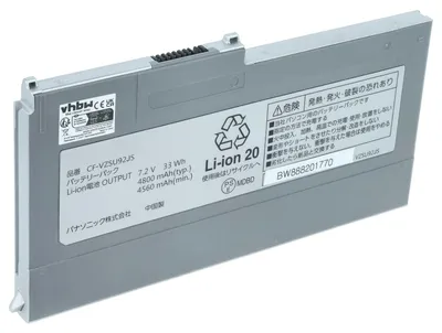 Produktbild von vhbw Akku Ersatz für Panasonic CF-VZSU93JS, VZSU92, VZSU92JS, CF-VZSU92, CF-VZSU92E, CF-VZSU92JS, CF-VZSU92R für Notebook (4400 mAh, 7,2 V, Li-Ion)