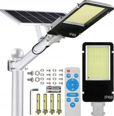 Obrázek produktu pro Výkonná Led Solární Lampa 1000 W Soumrak Senzor Ulice S Dálkovým Ovládáním Zahrada