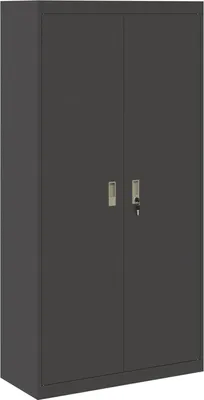 Obrázek produktu pro vidaXL Úložná skříň, černá, 90 x 40 x 180 cm, ocel