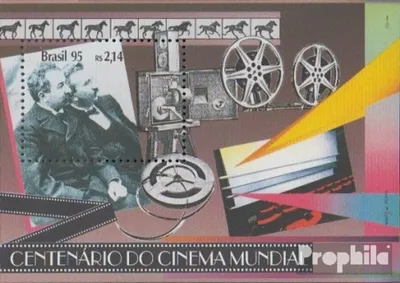 Produktbild von Briefmarken Brasilien 1995 Mi Block97 (kompl.Ausg.) postfrisch 100 Jahre Kino