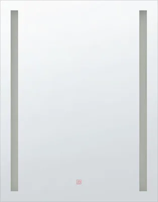 Obrázok produktu pre BELIANI Kúpeľňové nástenné zrkadlo závesné 60 x 80 cm obdĺžnikové s LED osvetlením moderný štýl