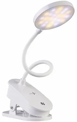 Image de Lampe de lecture CCT rechargeable avec support à pince et col de cygne