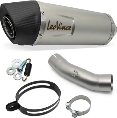 Produktbild von LeoVince Endschalldämpfer LV ONE EVO mit Zulassung, Edelstahl, Carbon Kappe kompatibel mit Yamaha FZ8 / Fazer 8 779 Bj. 2010 - 2015 E3