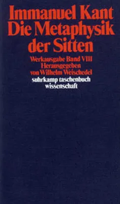 Produktbild von Die Metaphysik der Sitten