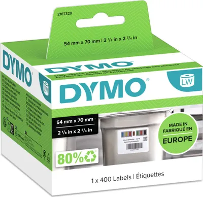 Produktbild von DYMO Etiketten Warenrotation 70x54mm 400 Etiketten,f.LabelWriter,weiß