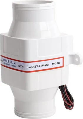 Immagine prodotto di Ventilatore Marine Luchtblazer a basso consumo energetico, in linea da 3 pollici, per yacht, edifici e roulotte