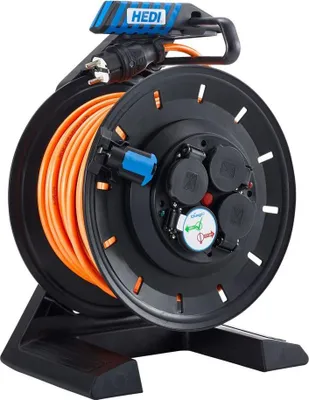 Produktbild von HEDI Kabeltrommel Vollkunststoff Generation 7 Champion D290mm orange K7SR40QTF500
