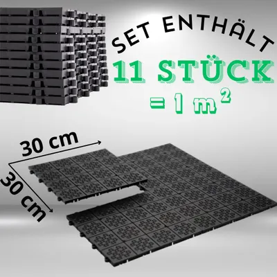 Obrázek produktu pro Terasové dlaždice plastové ATENA 30x30cm 11ks 1m2 14379